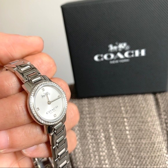 NWT authentic COACH silver tone watch - Picture 4 of 5